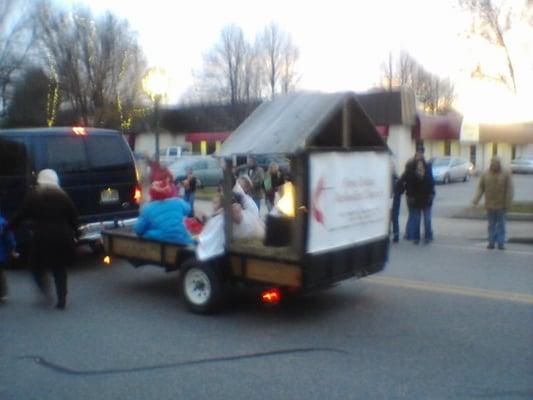 Holiday Parade float 2010