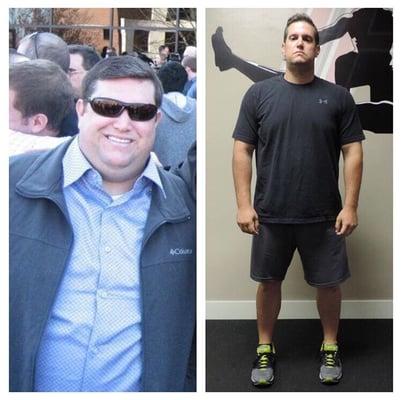 75lbs down, but Jeremy is NOT finished!  He's not to his ultimate goal, but he will be!  #TF