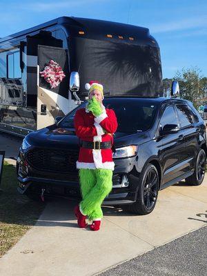 Let the Grinch drive you around.