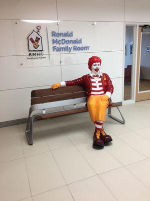 Ronald McDonald welcomes you!