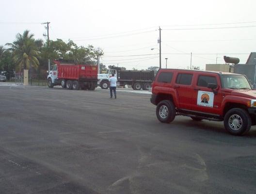 Parking lot reconstruction