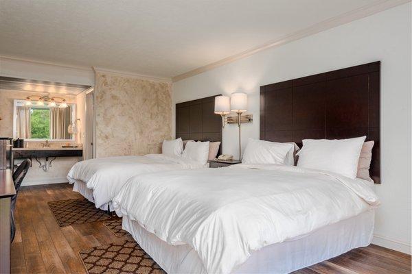 Renovated rooms with Down Décor Bedding