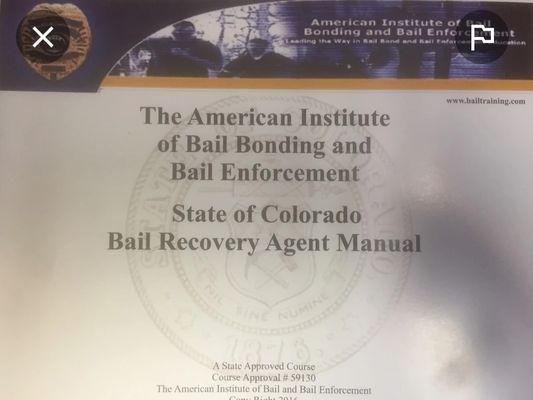 Bail enforcement home study program