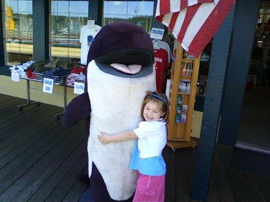 Take a selfie with Cora the Orca!