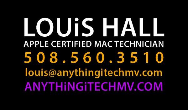 Louis Hall- Apple Certified Macintosh Technician