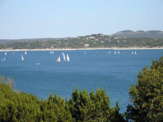 Sailing on Canyon Lake, Texas