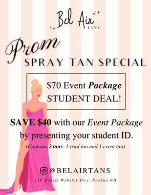 Prom Student Special