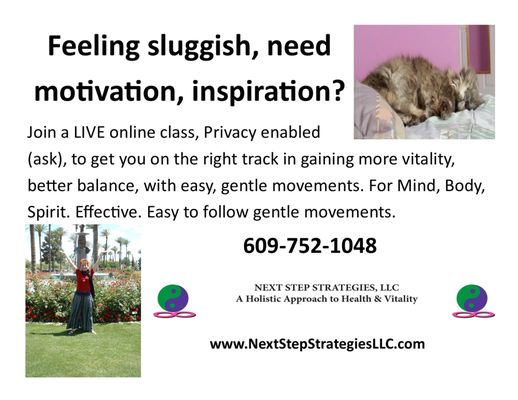 Try our FREE Online Class in Aug & Register for Sept!  Live class with a effective tips to help you bounce back & support mind, body, spirit