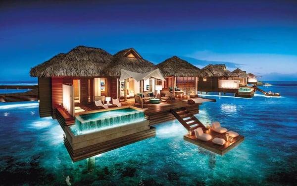 Sandals New Over Water Bungalows in Jamaica November 2016!