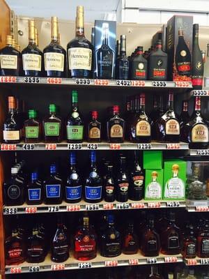 All kinds of whiskey's such as Henessey, E&J, Paul Masson and more  are here at Woodland Package!