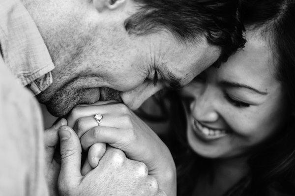 From our engagement photoshoot. Under-chin wrinkles are the new washboard abs.