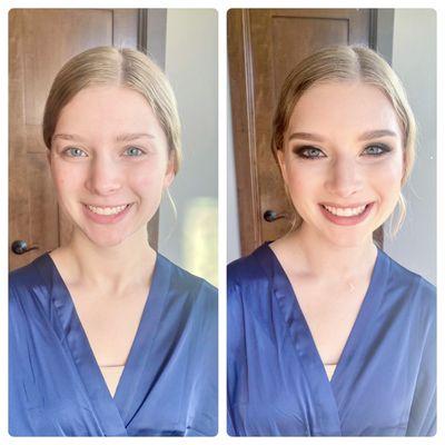 Bridesmaid traditional makeup