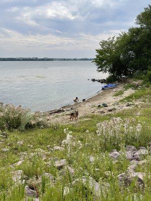 Swimming beach