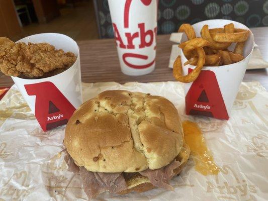 Classic Beef 'n Cheddar. Curly Fries (Small). Chicken Tenders (3 ea.).