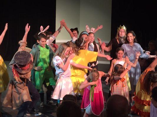 Cast recognition at final performance of Alice in Wonderland (Sept. 2, 2017)