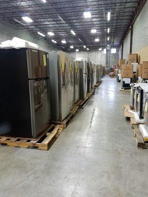 We have over 600 New and Certified Used Appliances available in our 10000 sq foot warehouse. Stop in Today!