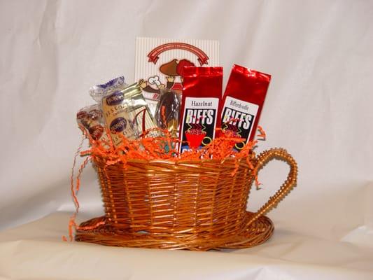 This gift basket is just the perfect gift for a corporate client or for the coffee lover.