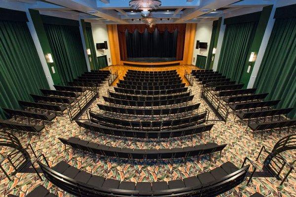 Our theatre style seating holds 400 people