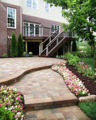 Award-winning hardscape features and brick paver areas; decking & trex decking www.daalexander.com