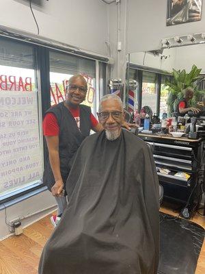 It was such a pleasure to have Bobby Rush come visit it's official barbershop