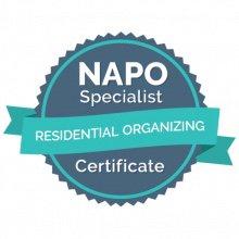 NAPO (National association of productivity consultant and professional organizer) specialist certification