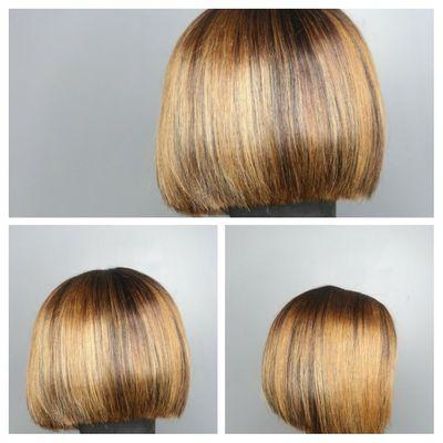 Custom Bob lacefront wig