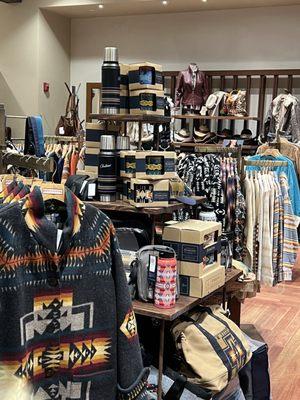 Pendleton coats and hot/cold drink canisters