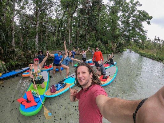 We offer paddle tours starting at $35/pp and have group discounts. Come explore Florida's beautiful fresh-water springs with us.