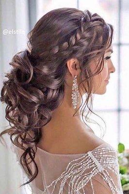 Beautiful permanent curls and hairstyles