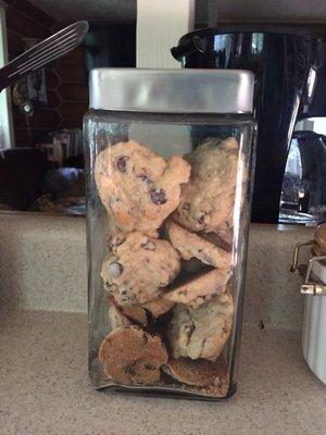 Peg's fully stocked cookie jar :)