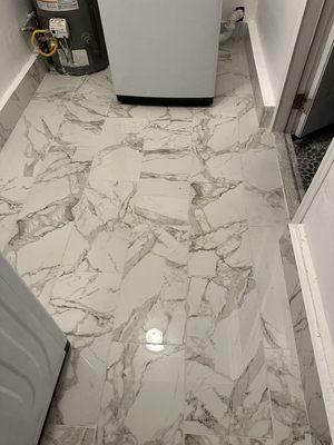 Flooring in wash room