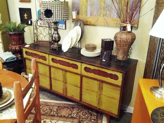 custom painted vintage modern dresser