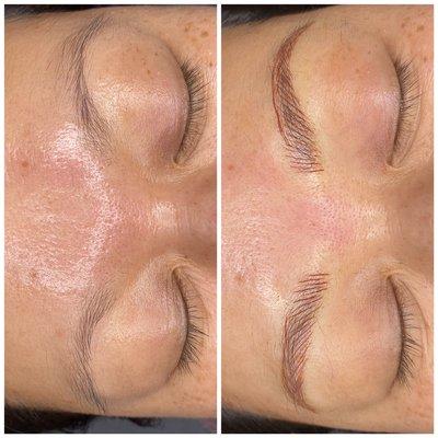 Microblading Before and after, Microshading, lip blush, tattoo removal, Microblading