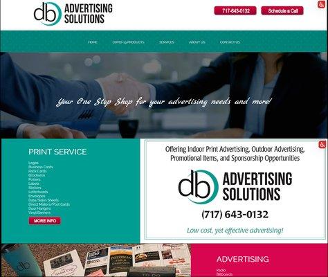 db Advertising Solutions new website