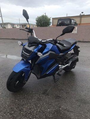 This motorcycle it's a 49cc the gas saving are really cheap