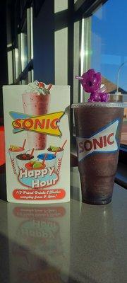 Grape Slushicorno with Happy Hour Slush!