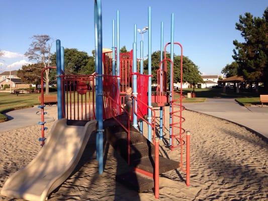 Good tot lot and swings for kids.