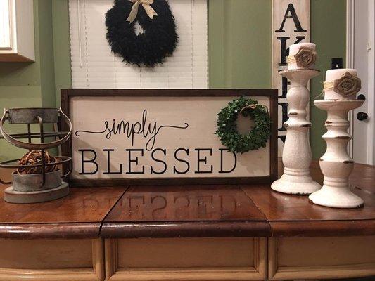 Farmhouse frame signs