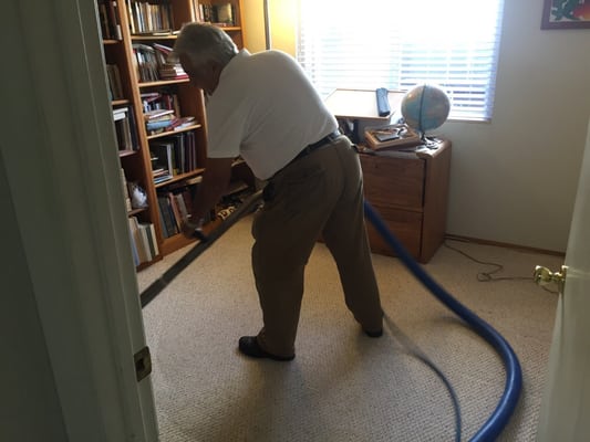 Really loves to see the carpet cleaned! Awesome guy!