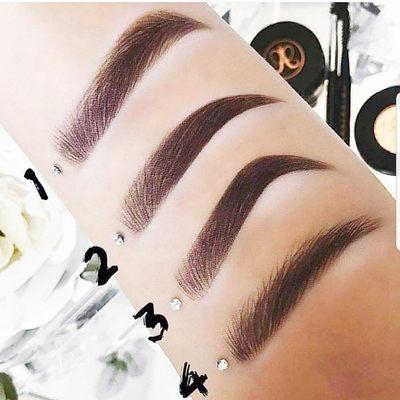 Combination brows are a combination of Powder Brows and Microblading. Which shape do you like?