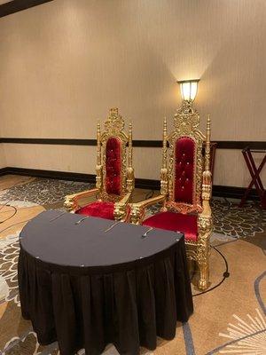 throne chair rental wedding his and hers chair