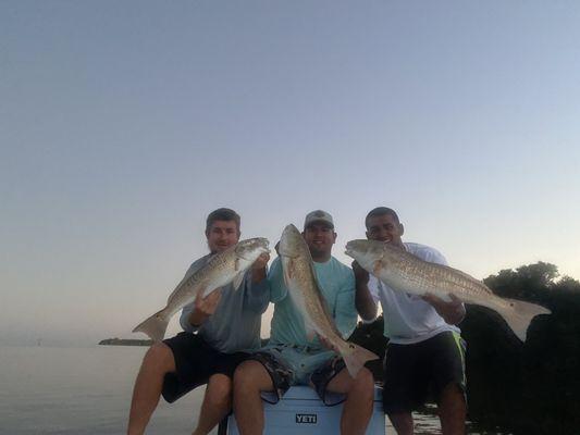 Redfish trio