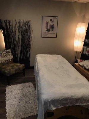 Our relaxing spa and wax room.