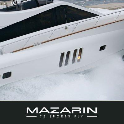 Pristine 2015 72' Mazarin Sports Fly at Mazarin Yachts USA. Pure luxury inside and out.