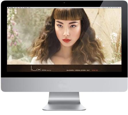 Website for Lux Salon in Fullerton, CA.