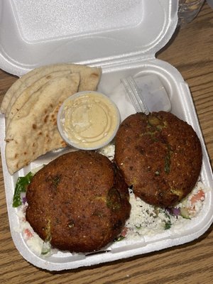 Falafel Salad with jalapeño infused falafel