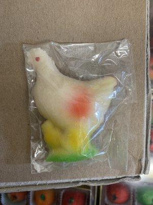 Marzipan chicken shape