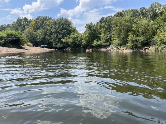 Beautiful, cool, clear Caddo River.