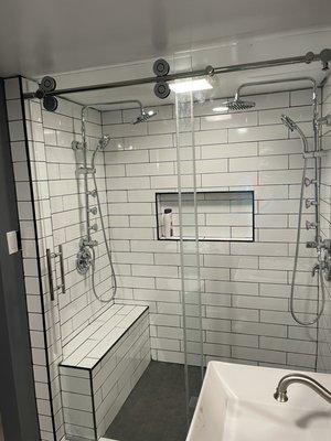 New tile shower