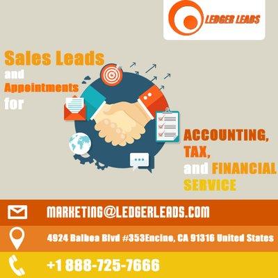 Sales leads for accounting, tax and financial services